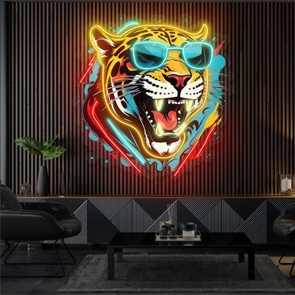 Enseigne Néon LED Cool Tête de Tigre