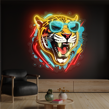 Enseigne Néon LED Cool Tête de Tigre