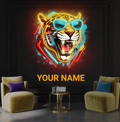 Enseigne Néon LED Cool Tête de Tigre