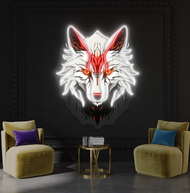 Enseigne Néon LED "Esprit du Loup"