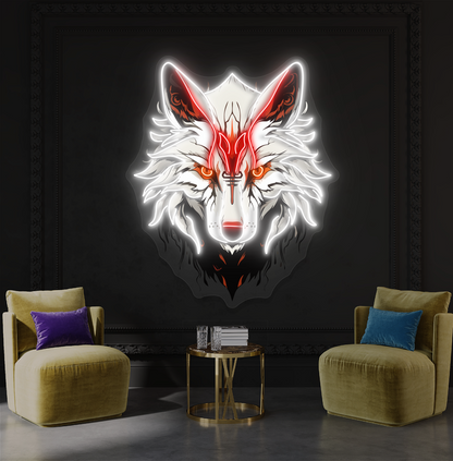 Enseigne Néon LED "Esprit du Loup"