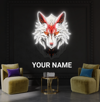 Enseigne Néon LED "Esprit du Loup"
