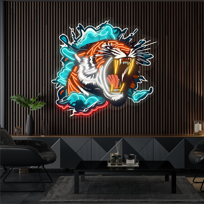 Enseigne néon LED Motif Fureur de la nature