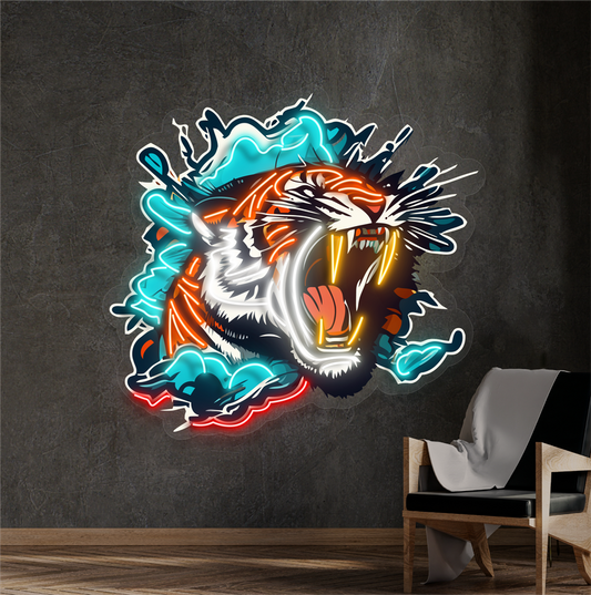 Enseigne néon LED Motif Fureur de la nature