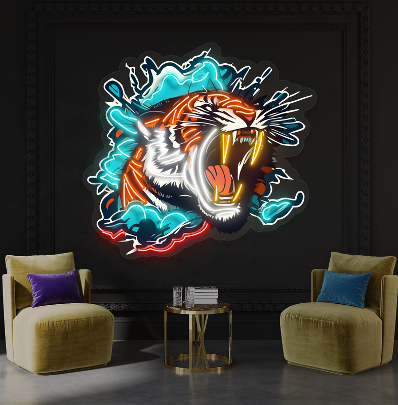 Enseigne néon LED Motif Fureur de la nature