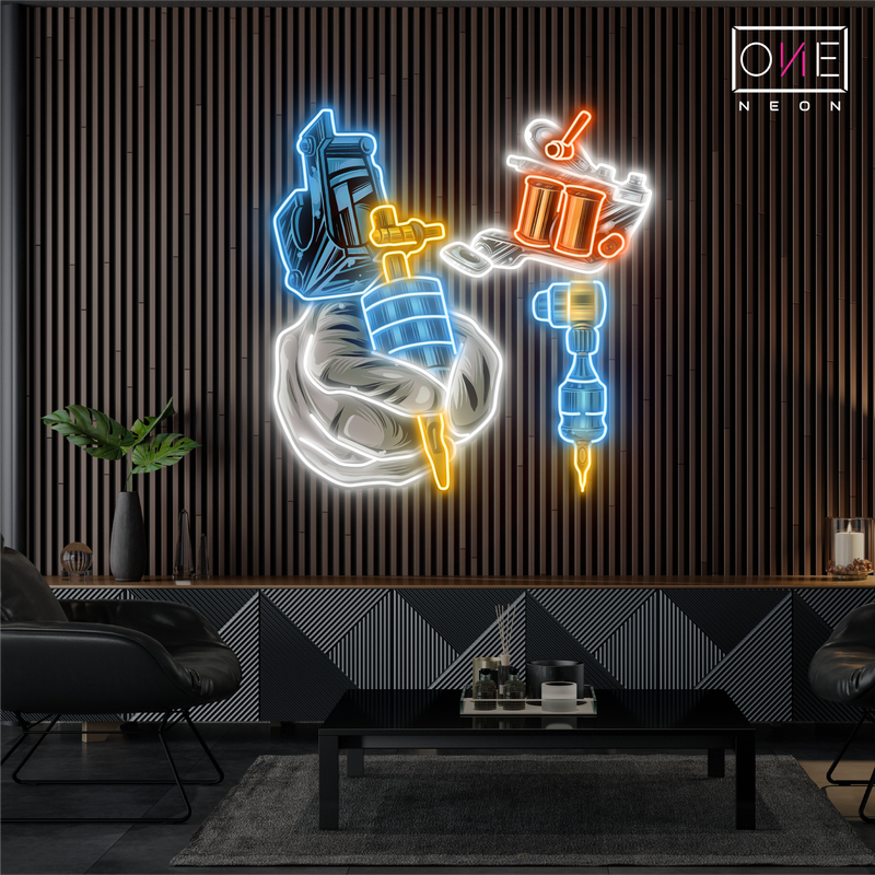 Enseigne lumineuse LED néon pour salon de tatouage