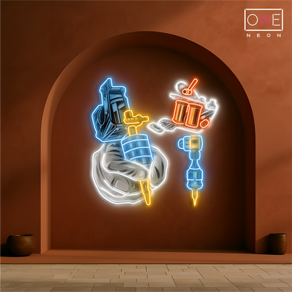 Enseigne lumineuse LED néon pour salon de tatouage