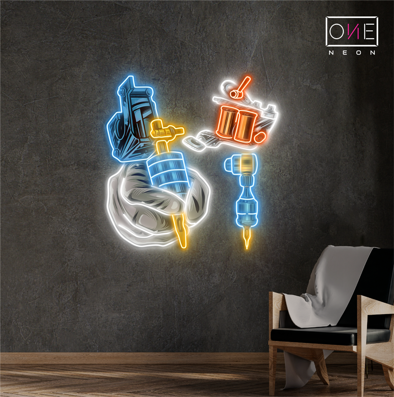 Enseigne lumineuse LED néon pour salon de tatouage
