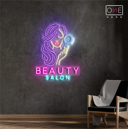 Enseigne néon LED pour salon de beauté
