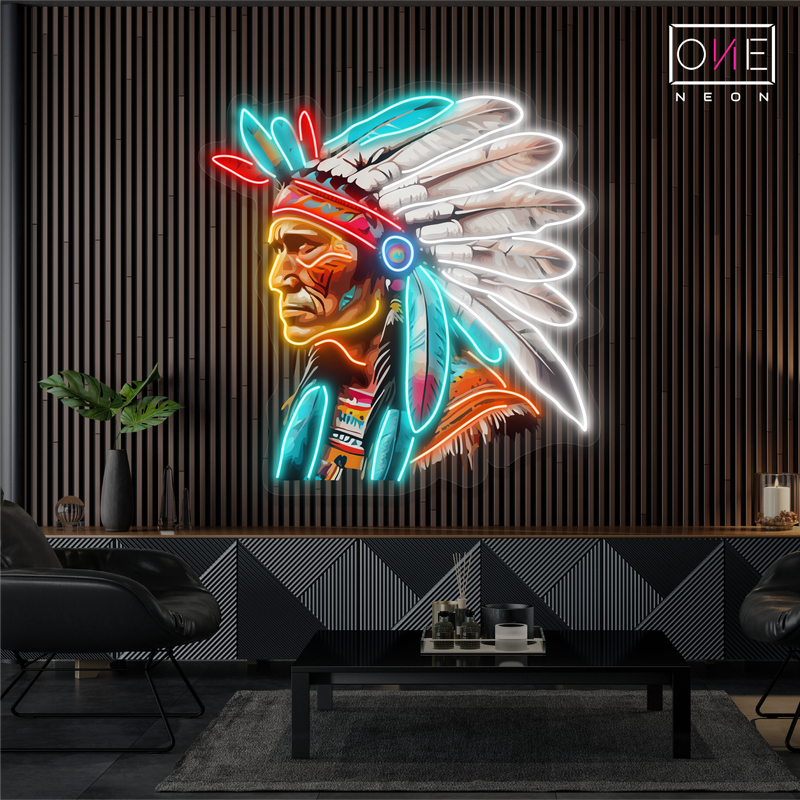 Enseigne LED Néon Décorative Gardien Tribal