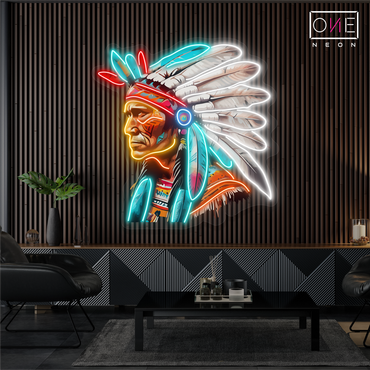 Enseigne LED Néon Décorative Gardien Tribal