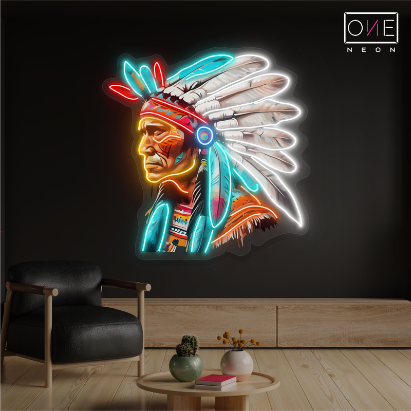 Enseigne LED Néon Décorative Gardien Tribal