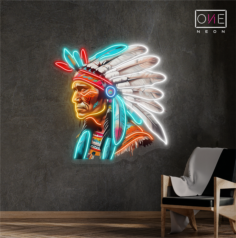 Enseigne LED Néon Décorative Gardien Tribal