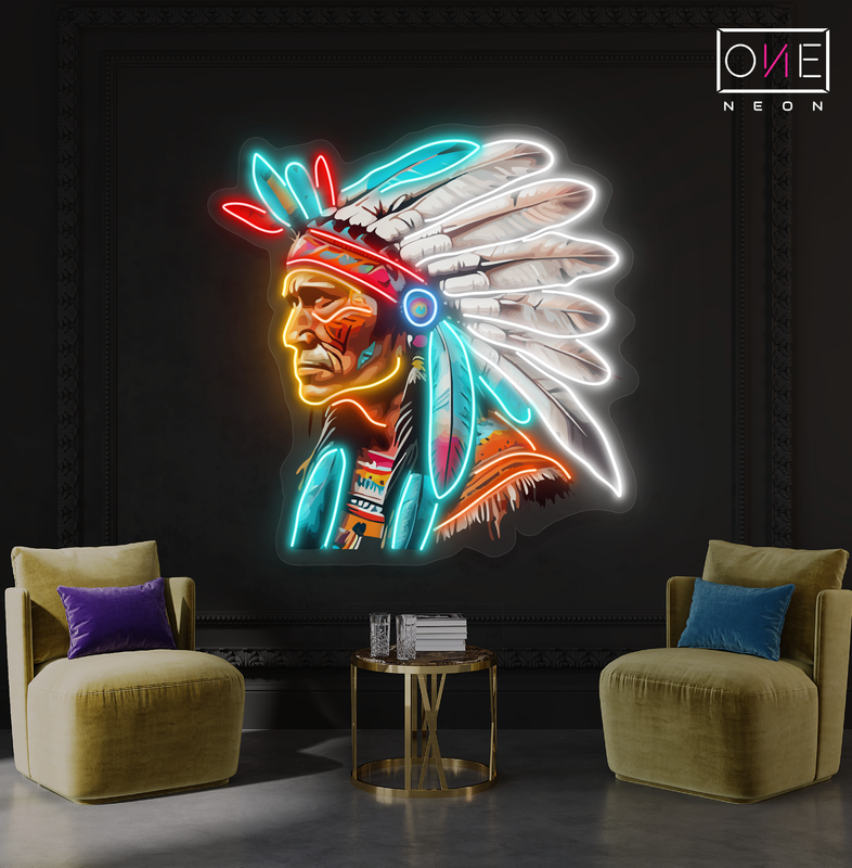 Enseigne LED Néon Décorative Gardien Tribal