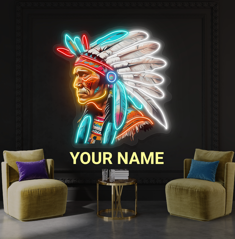 Enseigne LED Néon Décorative Gardien Tribal