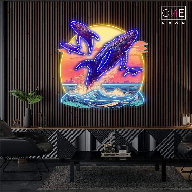Enseigne LED néon Ocean Dance Artwork