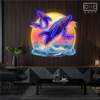 Enseigne LED néon Ocean Dance Artwork