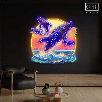 Enseigne LED néon Ocean Dance Artwork