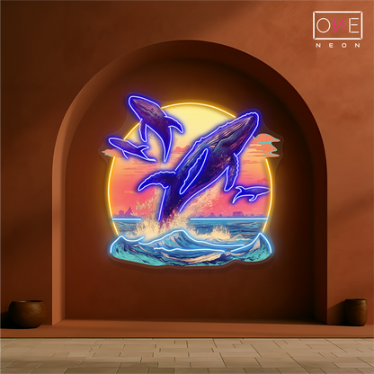 Enseigne LED néon Ocean Dance Artwork