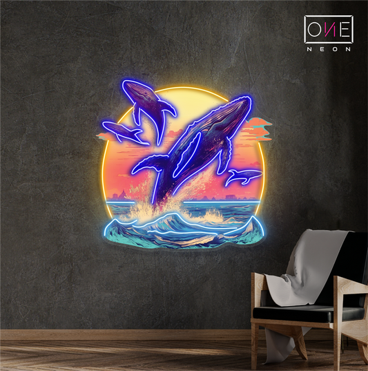 Enseigne LED néon Ocean Dance Artwork