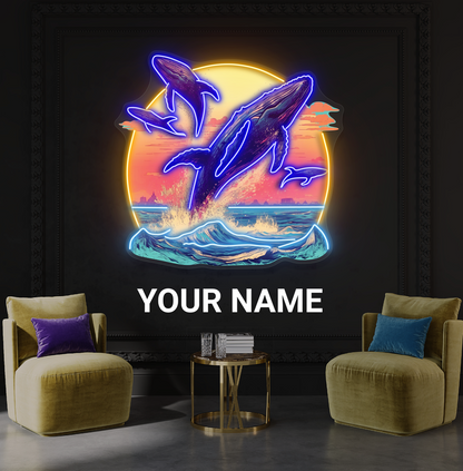 Enseigne LED néon Ocean Dance Artwork