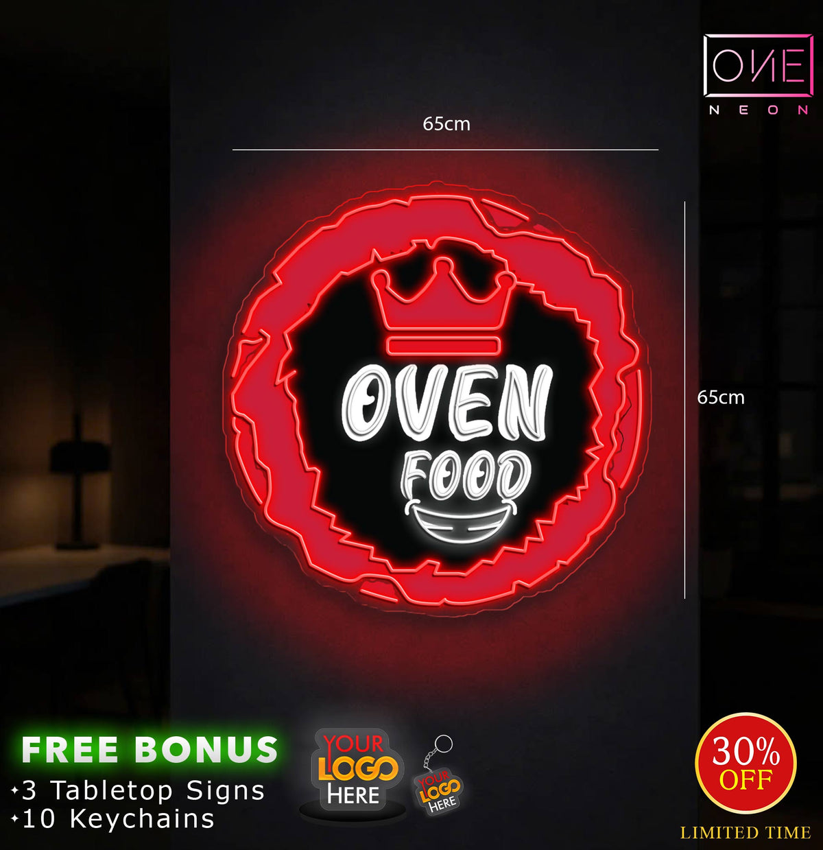 Oven Food | Enseigne LED Néon