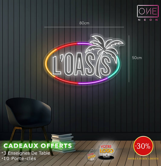 L'Oasis | Enseigne LED Néon