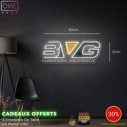 Carrosserie Beauvisage | 2 Enseignes LED Néon (1 étanche, 1 non étanche)