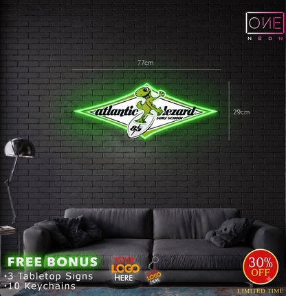 Atlantic Lezard | Enseigne LED Néon