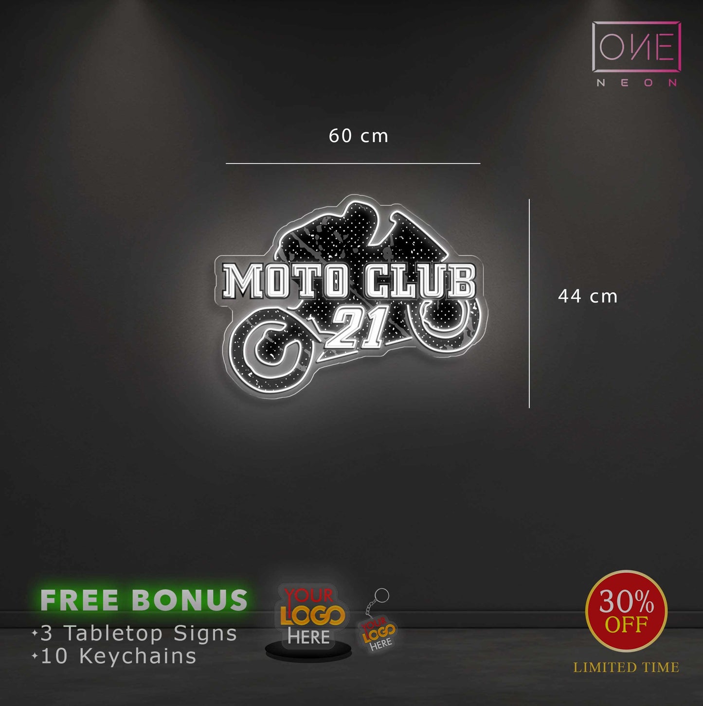 Moto Club | Enseigne LED Néon