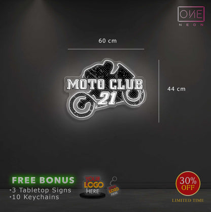 Moto Club | Enseigne LED Néon