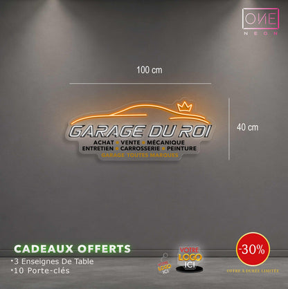 Garage du Roi | Enseigne LED Néon
