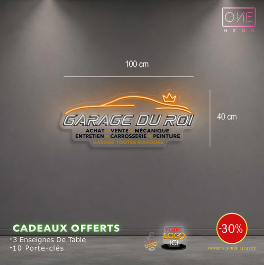 Garage du Roi | Enseigne LED Néon