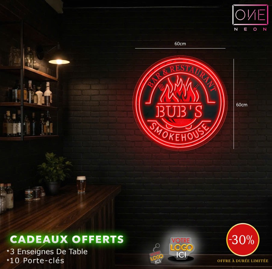 Bub's Smokehouse | Enseignes LED Néon