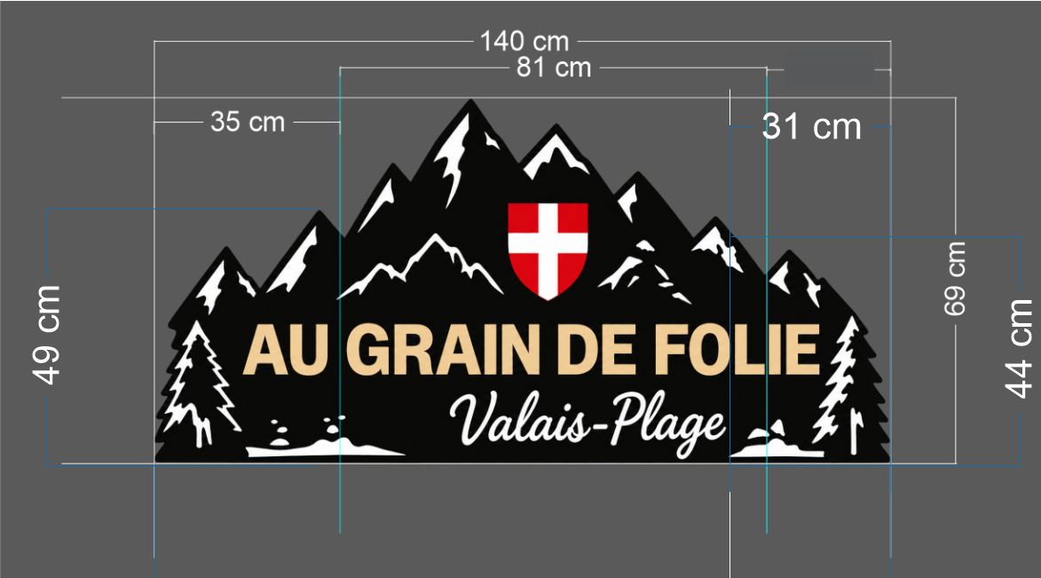 Au Grain de Folie | Enseigne LED Néon