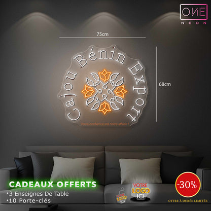 Cajou Bénin Export | Enseigne LED Néon