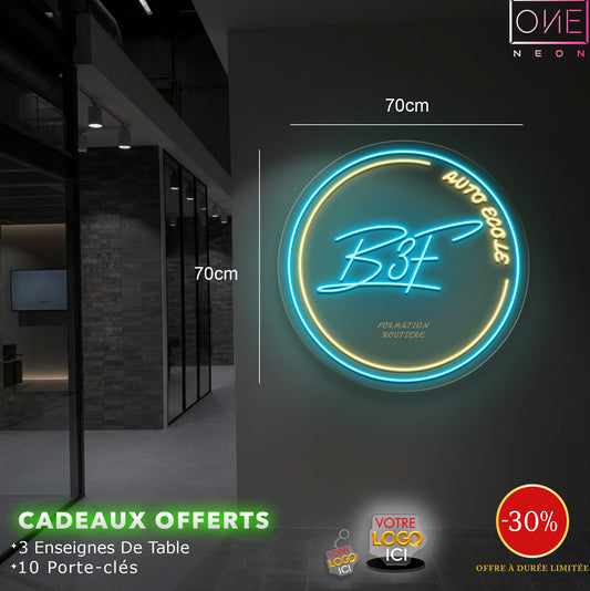 B3F Autoecole | Enseigne LED Néon