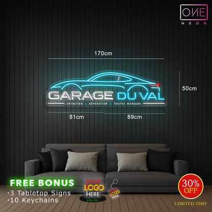 Garage Duval | Enseigne LED Néon