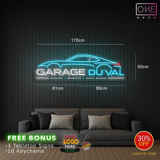 Garage Duval | Enseigne LED Néon
