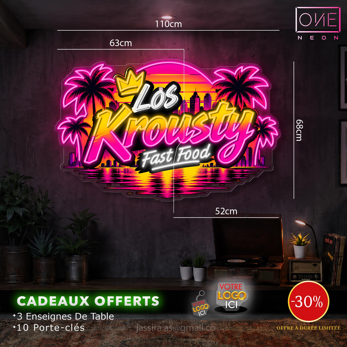 Los Krousty | Enseignes LED Néon