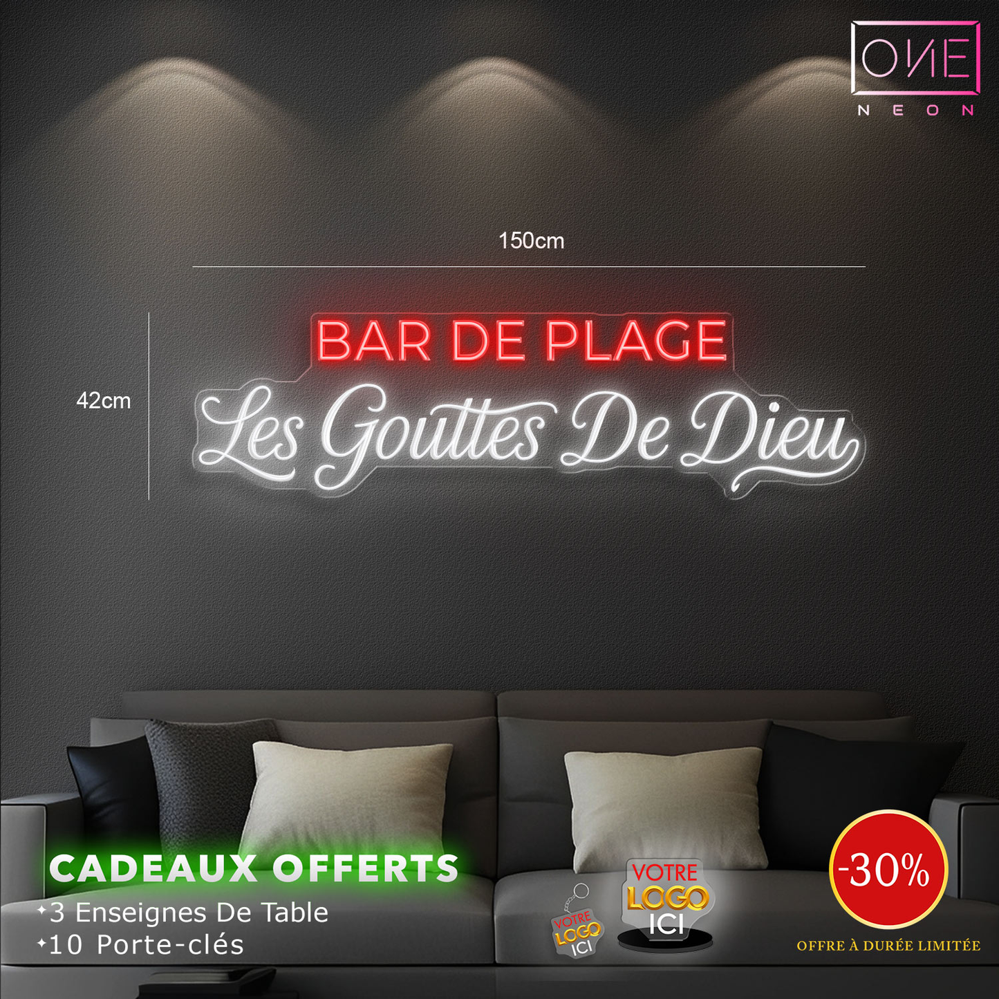 Les Gouttes de Dieu | Enseigne LED Néon