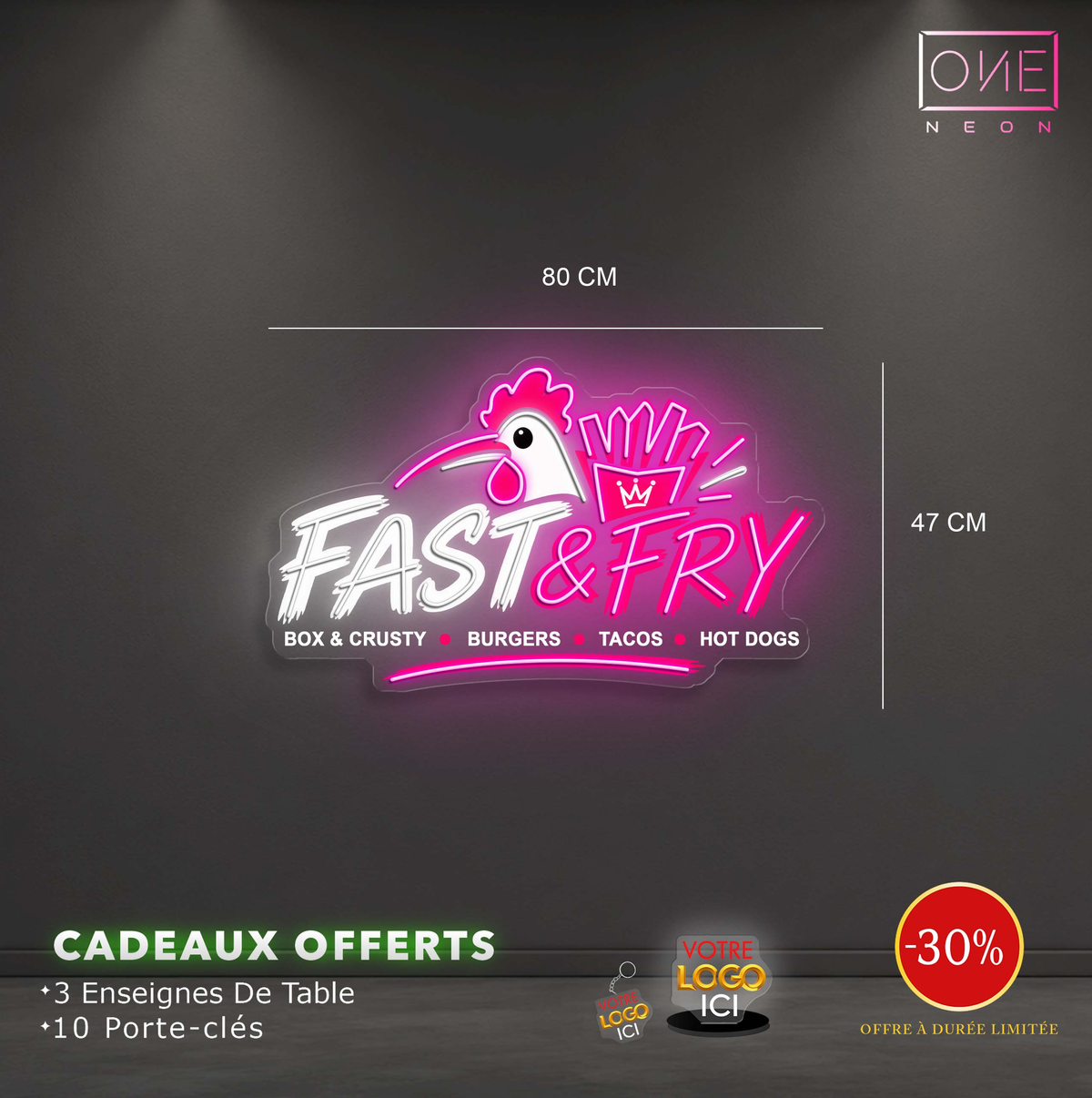 Fast & Fry | Enseignes LED Néon