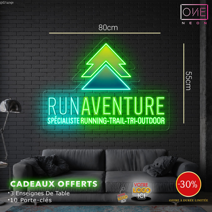 Run Aventure | Enseigne LED Néon