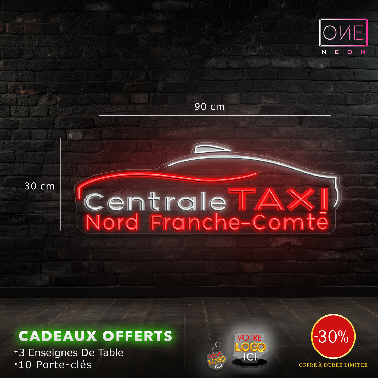 Centrale Taxi | Enseigne LED Néon