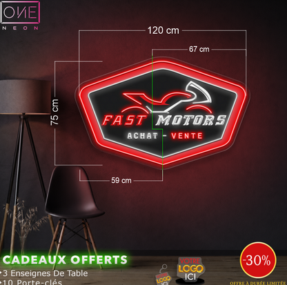 FAST MOTORS | Enseigne LED Néon