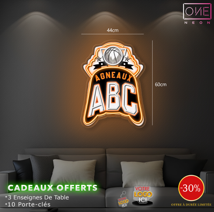 AGNEAUX ABC | Enseigne LED Néon