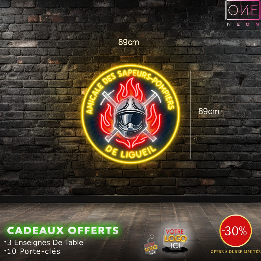 Amicale des Sapeurs-Pompiers | Enseigne LED Néon