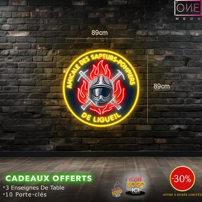 Amicale des Sapeurs-Pompiers | Enseigne LED Néon