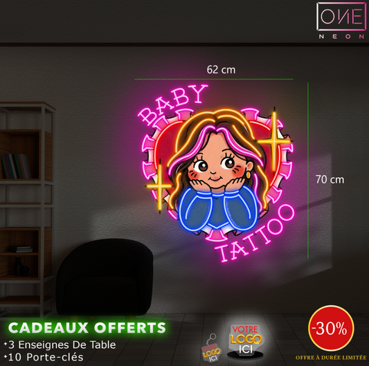 Baby Tatoo | Enseigne LED Néon Étanche