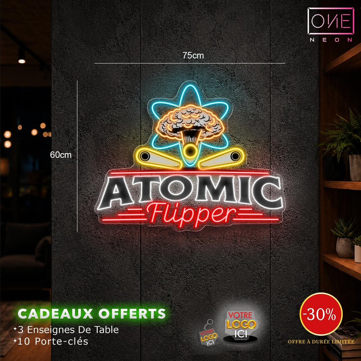 Atomic Flipper | Enseignes LED Néon